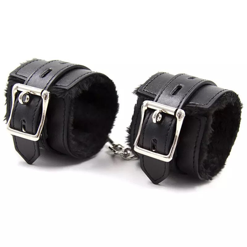 SToys Sexy Leather Product Plush Handcuffs Supplies