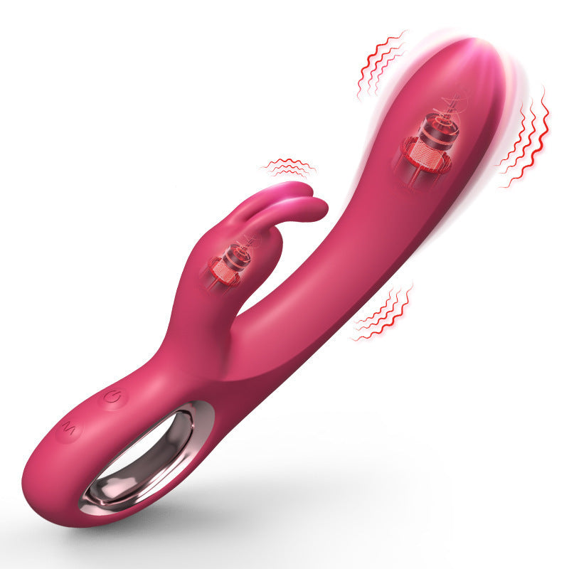 New Jimei Rabbit Vibrator Double Motor 10-Frequency Co-Shock Female Adult Sex Sex Product Masturbation Device